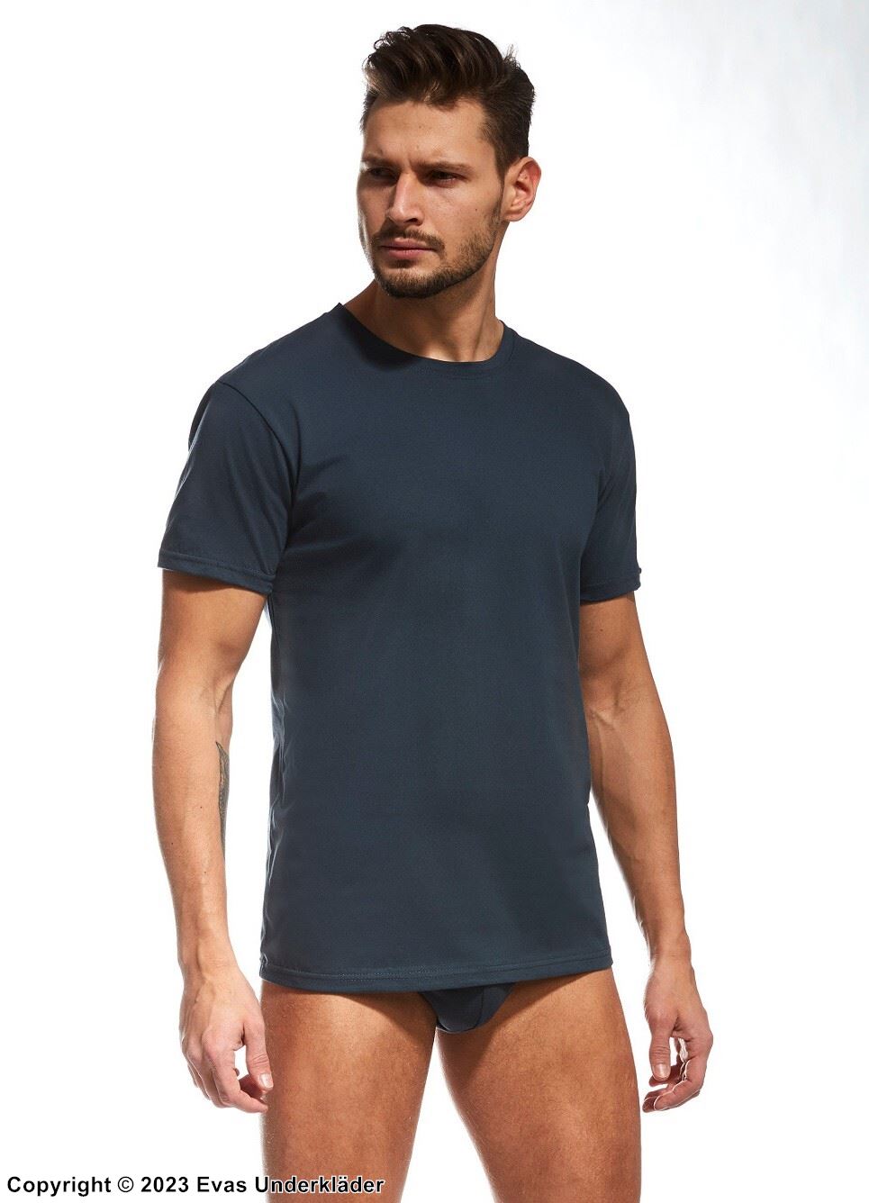 T-shirt i högkvalitativt bomull med korta ärmar